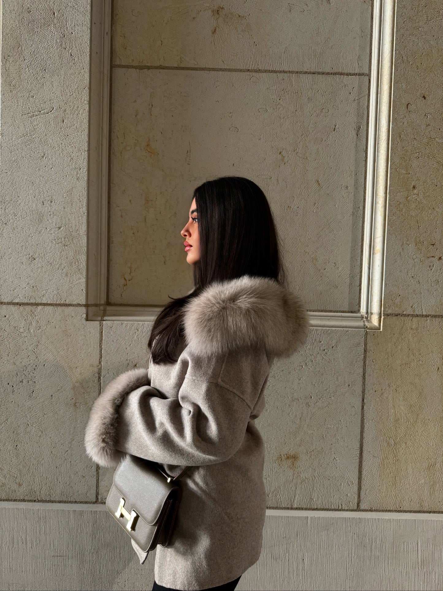 CAPUCHE Fox Coat Cappuccino