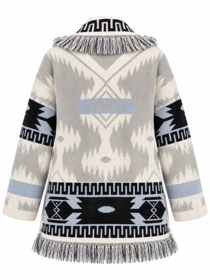 BLUE JACQUARD