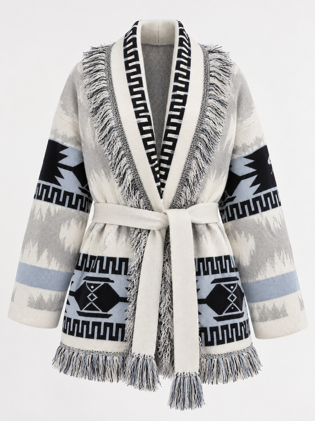 BLUE JACQUARD