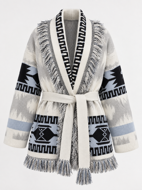 BLUE JACQUARD